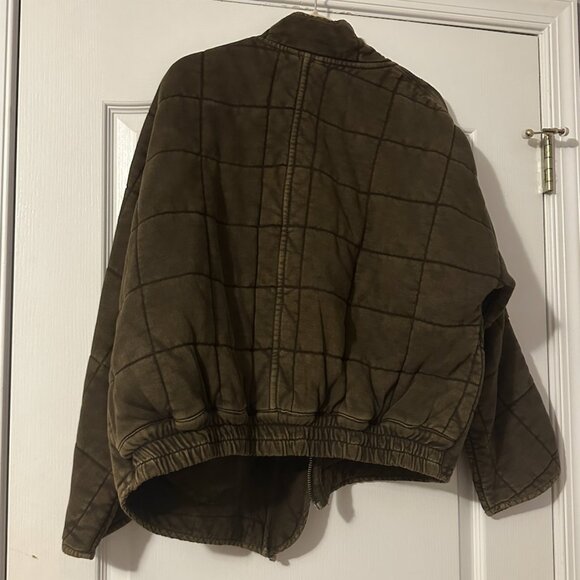 Free People Dolman Quilted Knit Jacket M - Picture 2 of 3